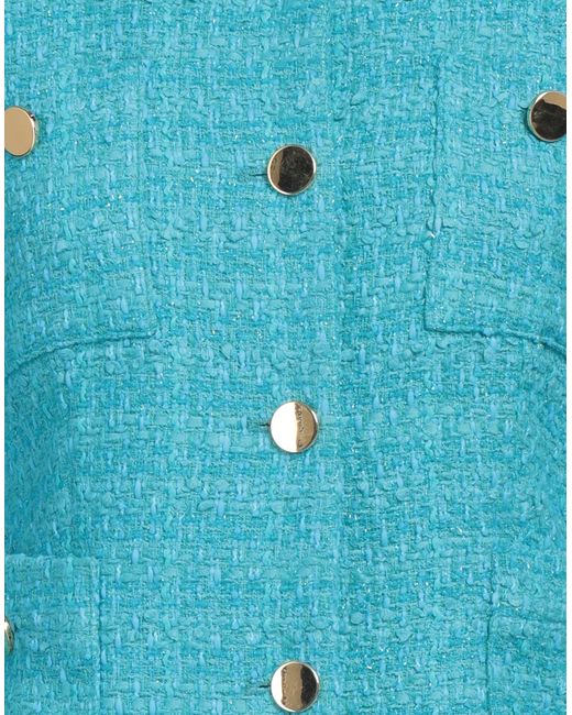 Tagliatore 0205 Blue Azure Jacket Cotton, Polyamide, Polyester