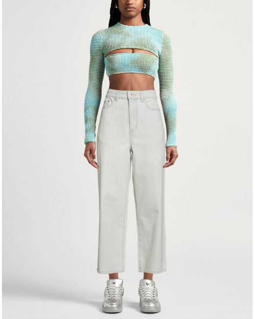 KENZO White Jeans Cotton