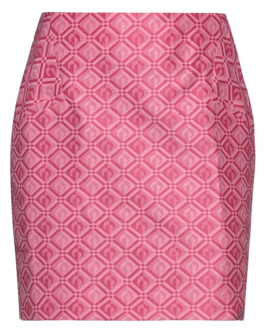 MARINE SERRE Pink Mini Skirt