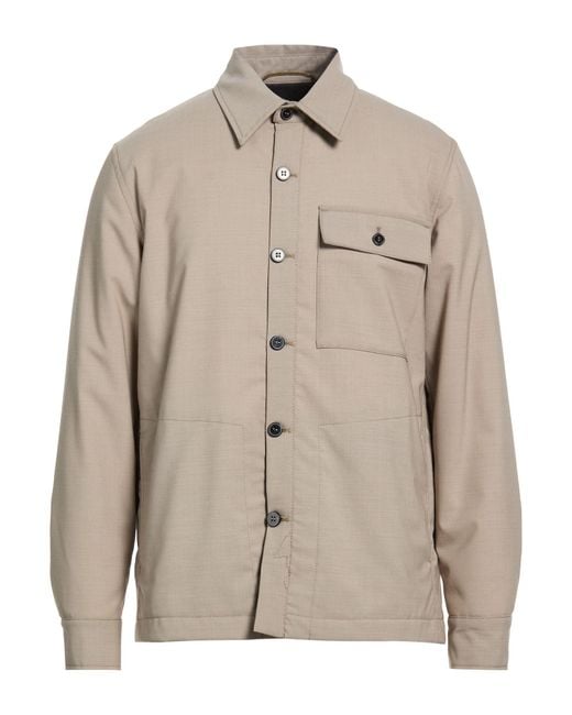 Department 5 Natural Jacket Polyester, Virgin Wool, Elastane for men