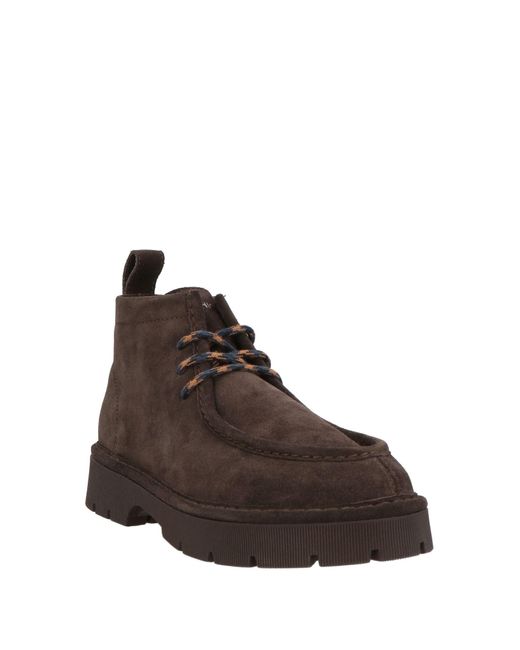 Pànchic Brown Dark Ankle Boots Leather for men