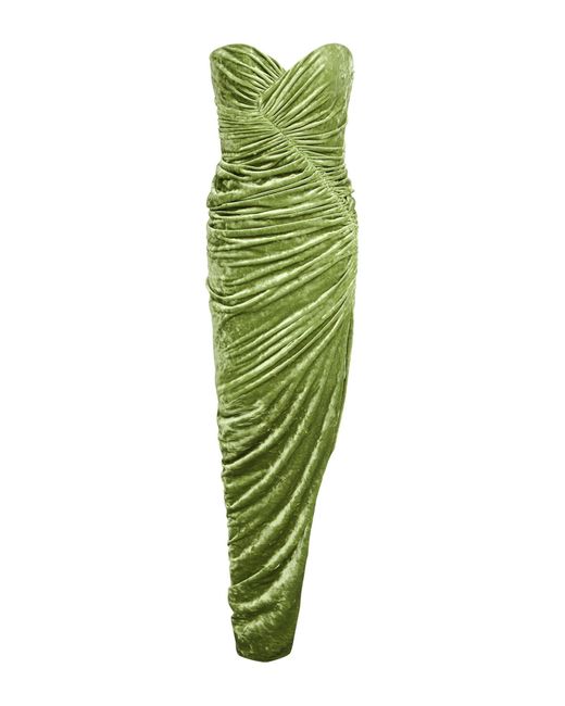 Alexandre Vauthier Green Maxi Dress Polyester, Elastane