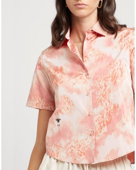 Dior Pink Shirt Silk