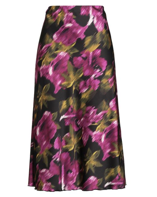 Dixie Purple Midi Skirt Polyester