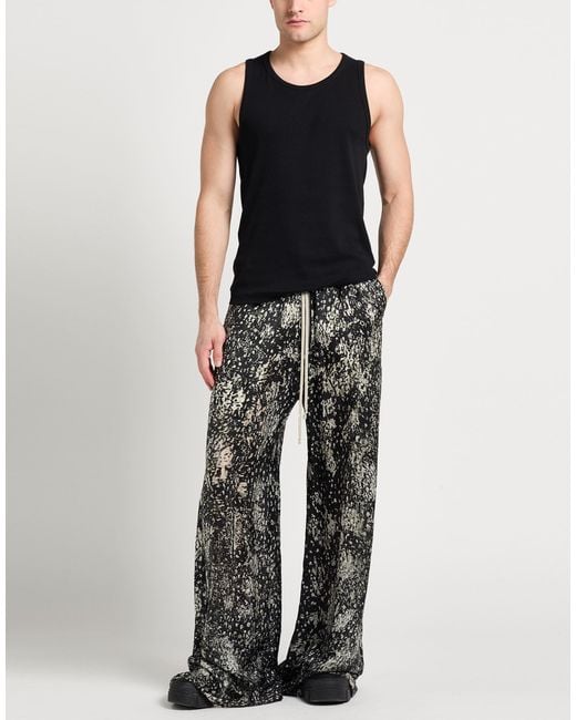 Rick Owens Gray Pants Cupro for men
