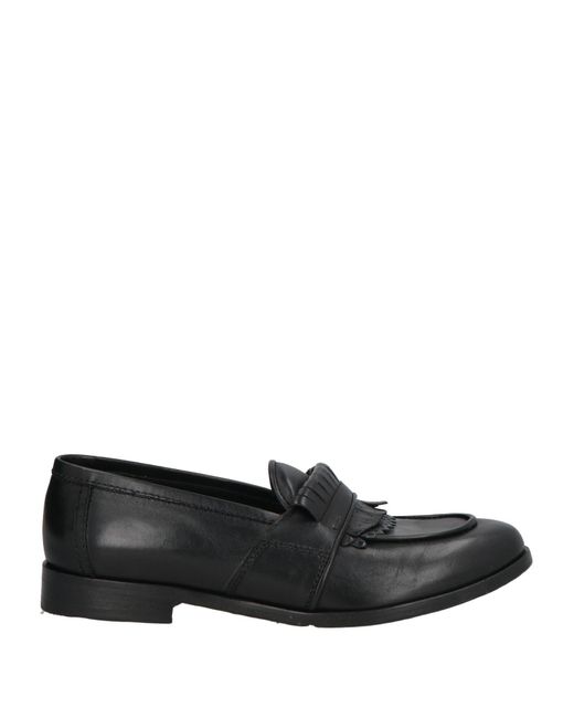 JP/DAVID Black Loafers Leather for men