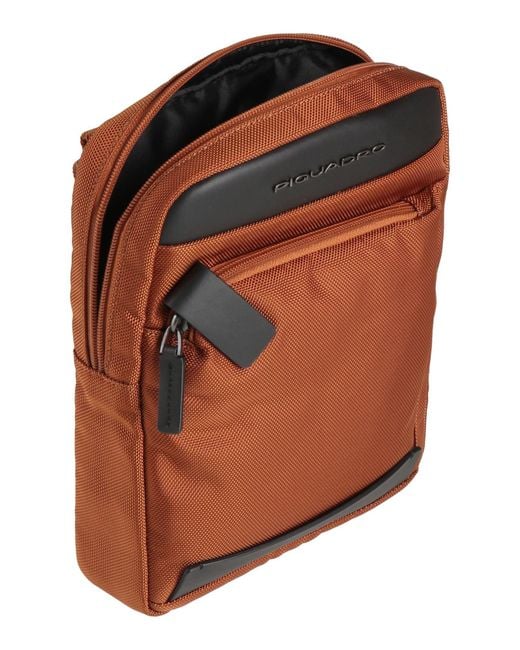 Piquadro Orange Cross-Body Bag for men
