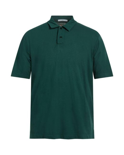 Daniele Fiesoli Green Polo Shirts for men