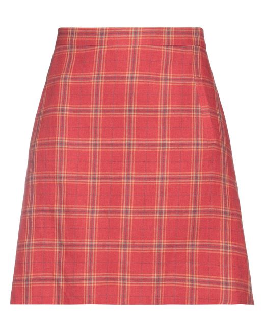 Etro Red Mini Skirt
