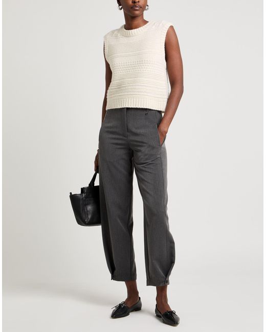 Dixie Gray Pants Polyester, Viscose, Elastane