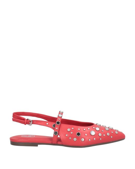 Ash Red Ballet Flats