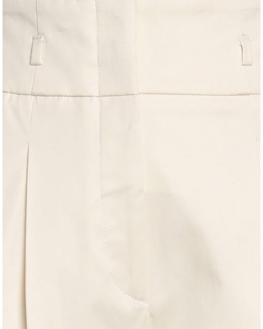 Peserico White Pants Cotton, Elastane