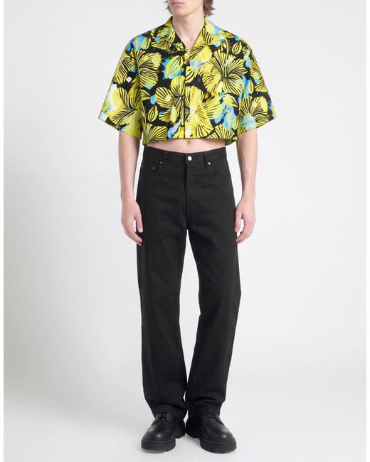 MSGM Green Shirt Cotton for men