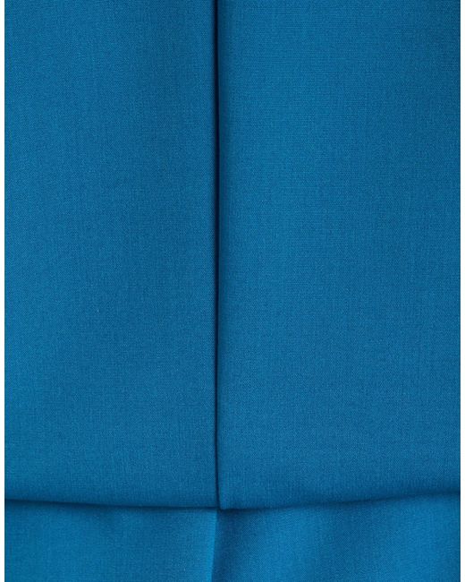 MULISH Blue Suit Polyester, Viscose, Elastane for men