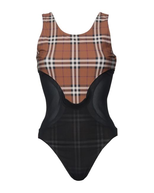 Burberry Onepiece Swimsuit in Brown Lyst