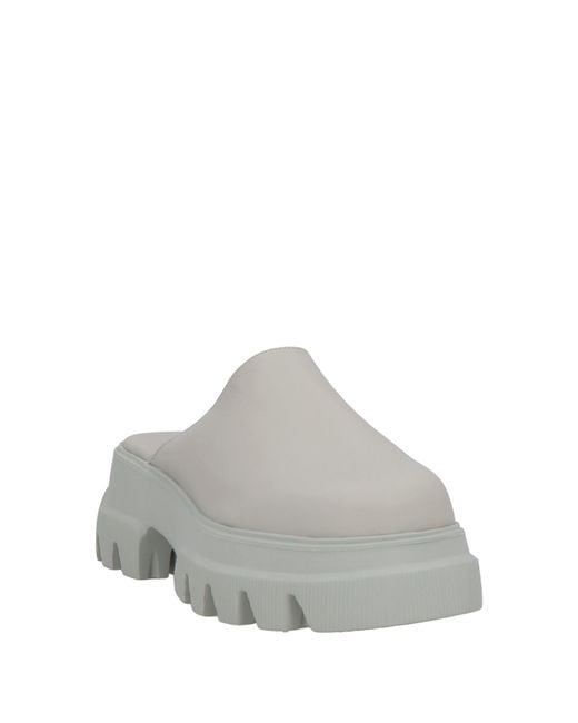 COPENHAGEN Gray Mules & Clogs