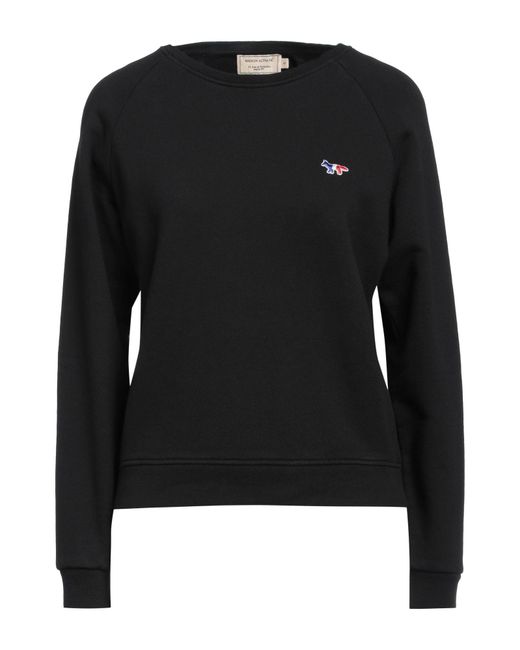 Maison Kitsuné Black Sweatshirt Cotton