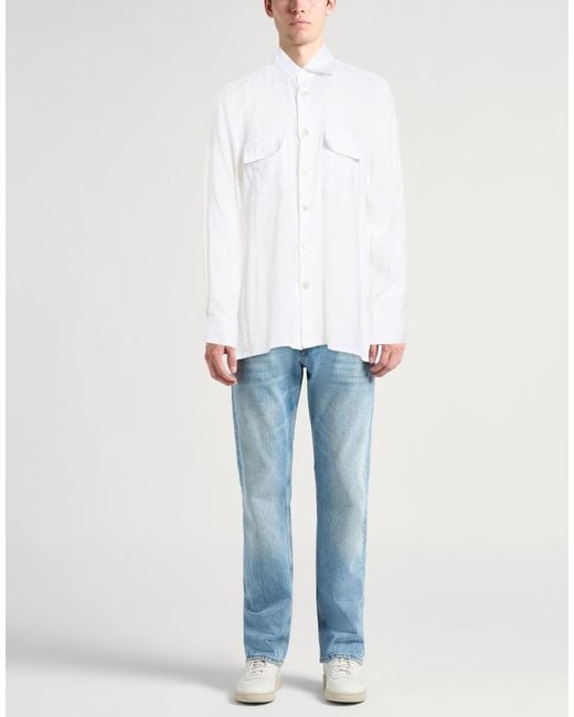 Kiton White Shirt for men