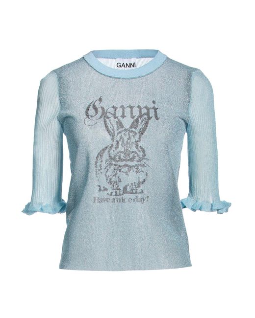 Ganni Blue Tops