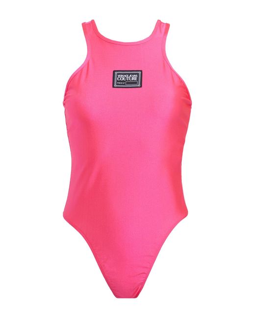 Versace Pink Fuchsia Bodysuit Polyamide, Elastane