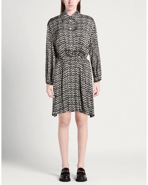Please Gray Mini Dress Viscose