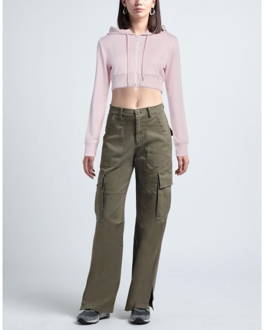 Courreges Pink Sweatshirt Polyester, Elastane