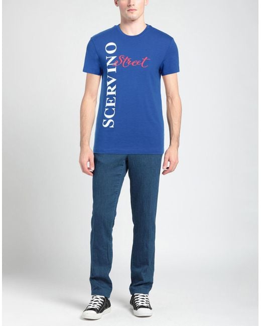 Ermanno Scervino Blue T-shirt for men