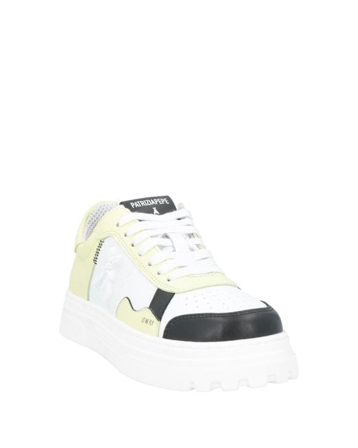 Patrizia Pepe Metallic Sneakers Leather, Textile Fibers