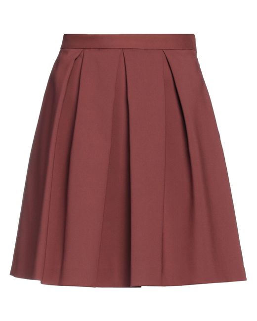 SIMONA CORSELLINI Red Mini Skirt