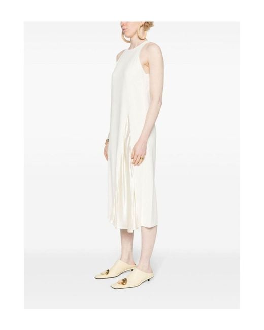 Robe midi Erika Cavallini Semi Couture en coloris White