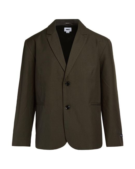 Obey Green Blazer for men