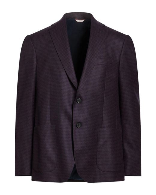 Roda Blue Plum Blazer Wool for men