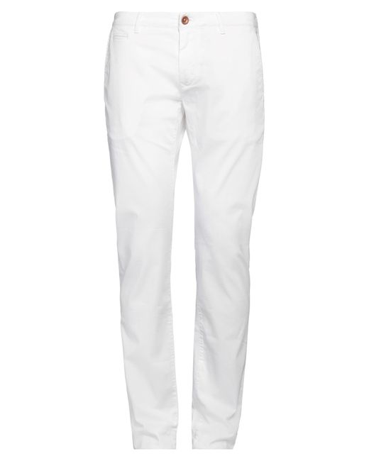 Hand Picked White Trouser for men