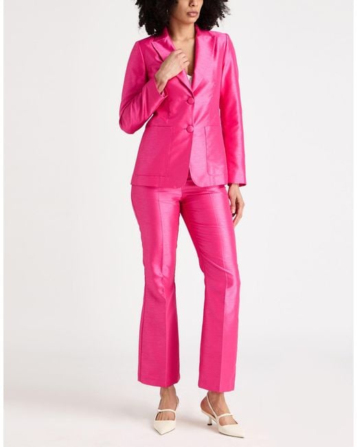 Compagnia Italiana Pink Suit Polyester