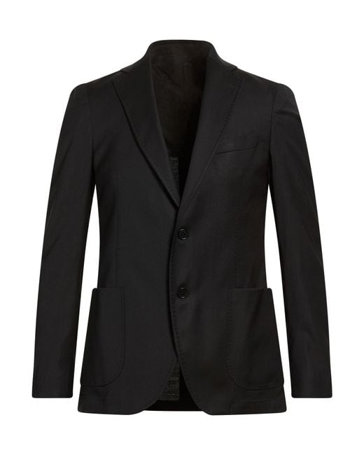 Tombolini Black Blazer Virgin Wool, Viscose, Elastane for men
