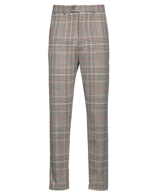 Imperial Gray Pants Polyester, Viscose, Elastane for men