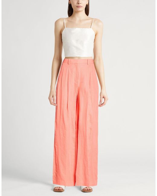 Theory Pink Pants Linen