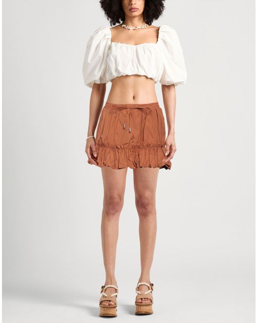 DSquared² Brown Mini Skirt