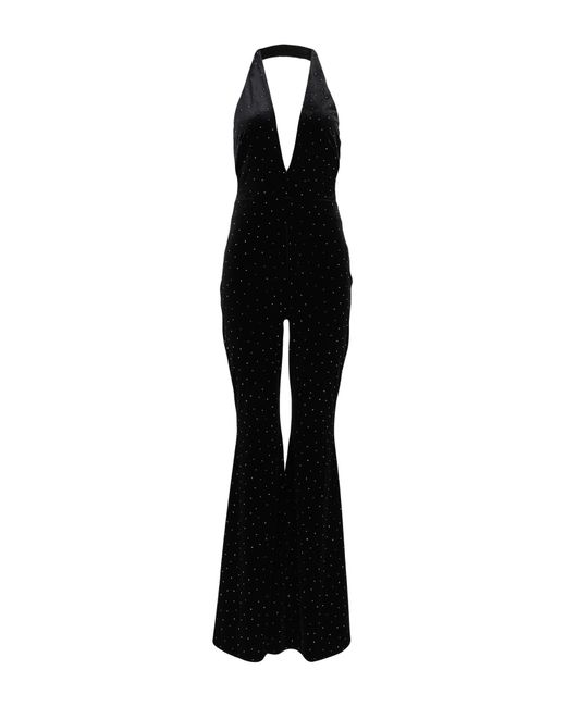 Alexandre Vauthier Black Jumpsuit Polyester, Elastane