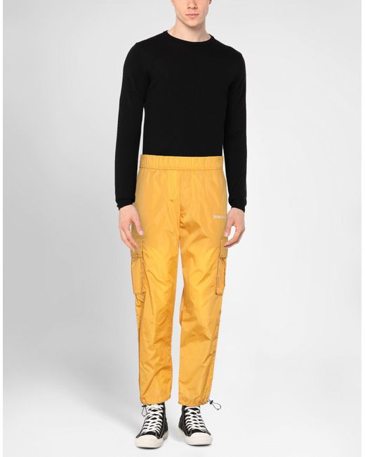 Palm Angels Yellow Pants for men