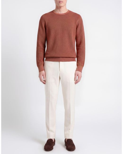 Gran Sasso Pink Antique Rose Sweater Virgin Wool for men