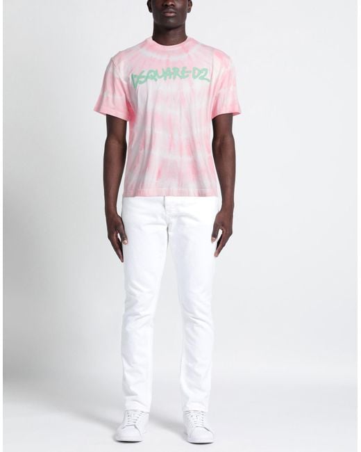 DSquared² Pink T-shirt for men