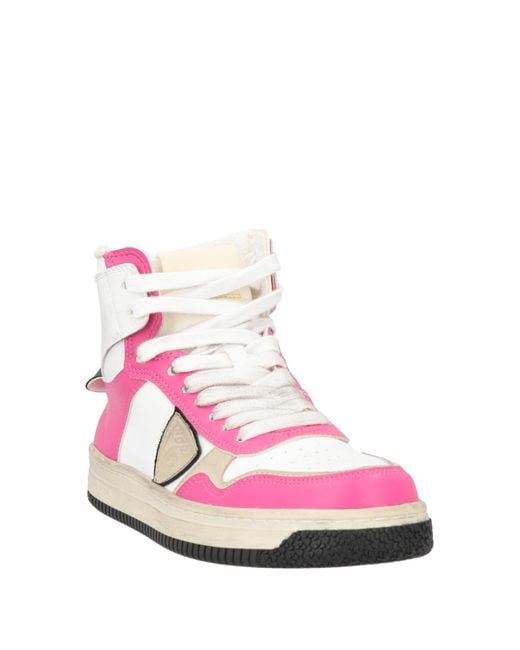 ACBC x PHILIPPE MODEL Pink Sneakers Textile Fibers