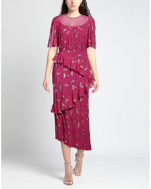 Saloni Pink Maxi Dress