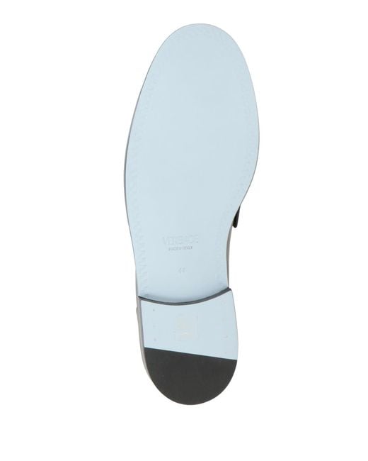 Versace Gray Loafers Calfskin for men