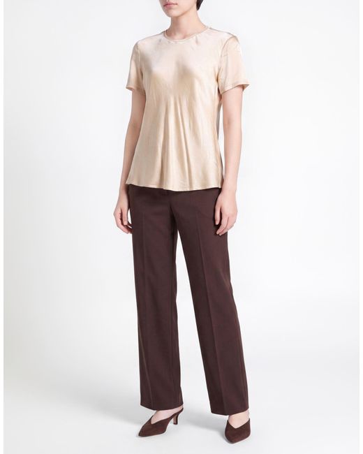 Manila Grace Natural Ivory T-Shirt Viscose, Elastane