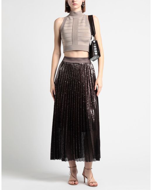 Peserico Brown Maxi Skirt