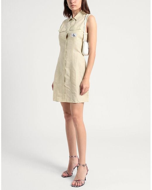 Calvin Klein Natural Mini Dress