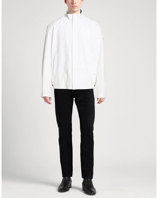 Paul & Shark White Jacket Polyester, Elastane for men