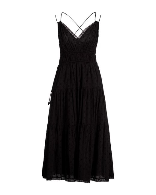 Ulla Johnson Black Midi Dress Cotton